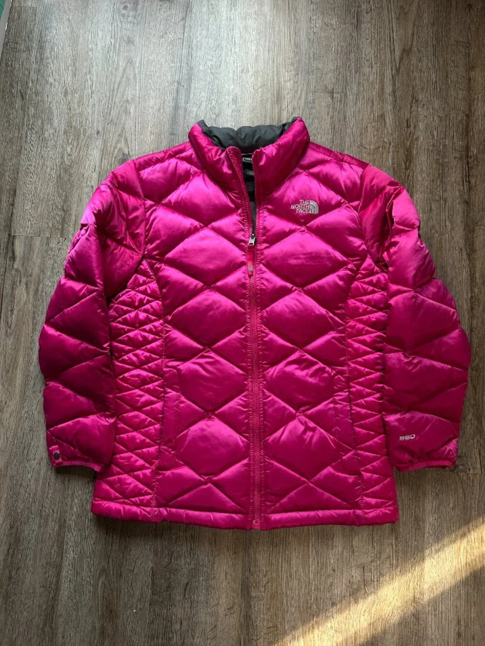 The North Face Girls XL 18 Aconcagua 550 Puffer Jacket Goose Down Coat Hot Pink